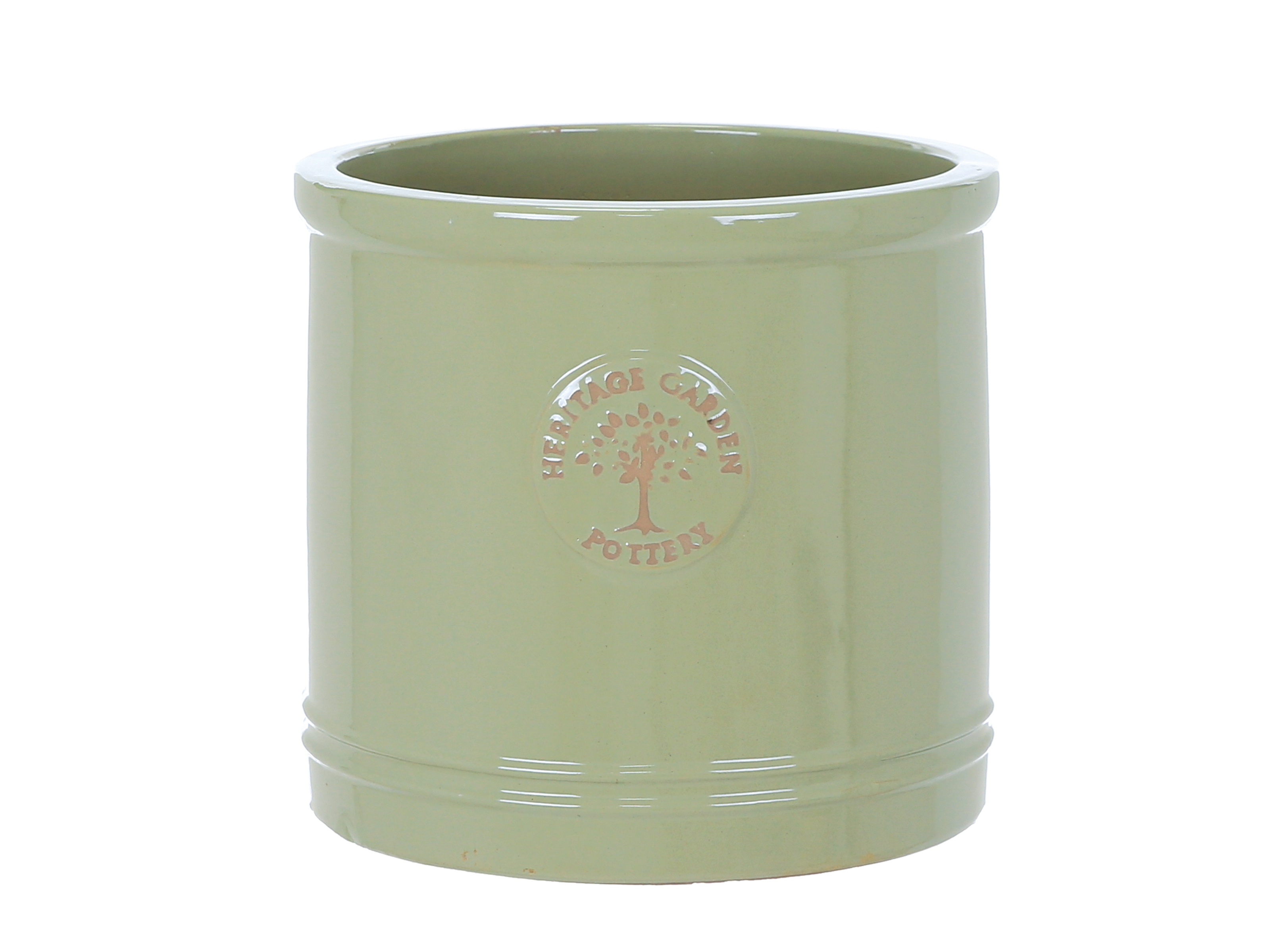 green heritage garden pots